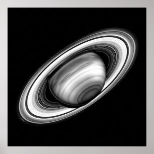 The Rings of Gas Giant Saturn - planetary image Poster