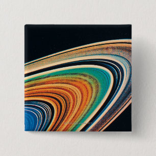 The Rings of Saturn 2 15 Cm Square Badge