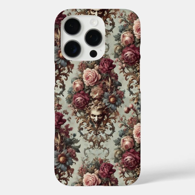 🌺 The Riot to Bloom – Gothic Baroque Floral Case-Mate iPhone Case (Back)