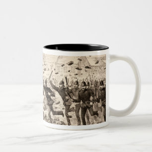 The Riots in Belfast Two-Tone Coffee Mug