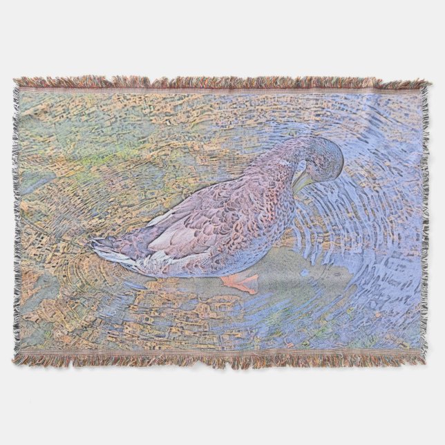 The Ripples Throw Blanket (Front)