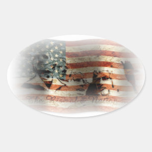 The Rise of a Nation ... Oval Sticker