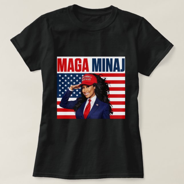 The Rise Of  Maga Minaj And Trump T-Shirt (Design Front)