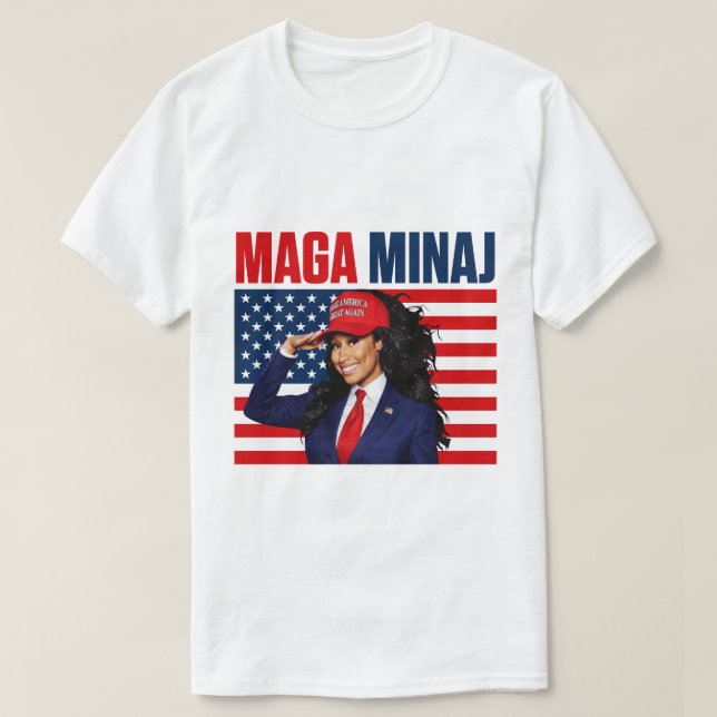The Rise Of  Maga Minaj And Trump T-Shirt (Design Front)