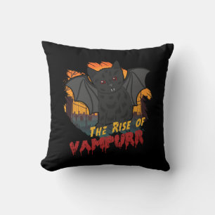 The Rise of Vampurr - Parody Cat Kitty Halloween Cushion