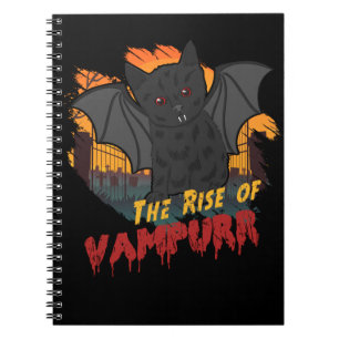 The Rise of Vampurr - Parody Cat Kitty Halloween Notebook