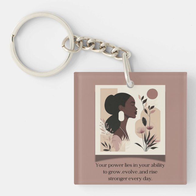 The Rise Stronger Themed  Key Ring (Front)