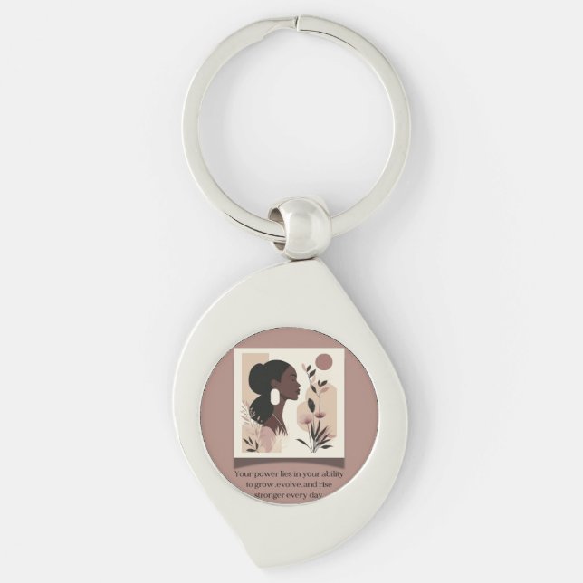 The Rise Stronger Themed  Key Ring (Front)