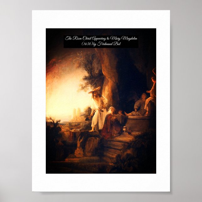 The Risen Christ Appearing to Mary  Poster (Front)