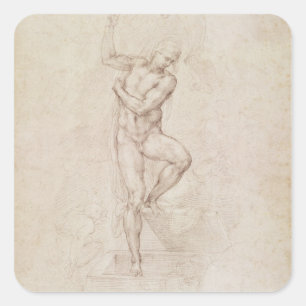 The Risen Christ Square Sticker