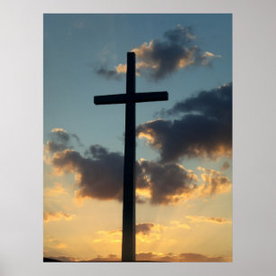The Risen King Easter Sunset Christian Poster Art