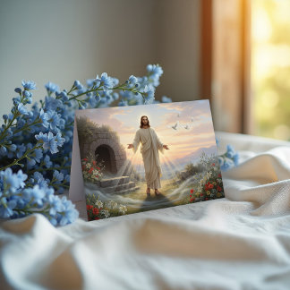 The Risen Of Jesus Card
