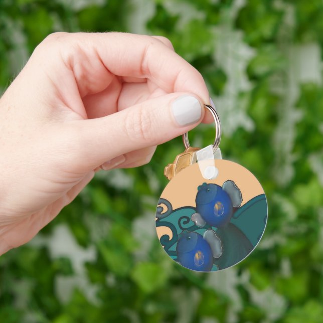 The rising fishes key ring (Hand)