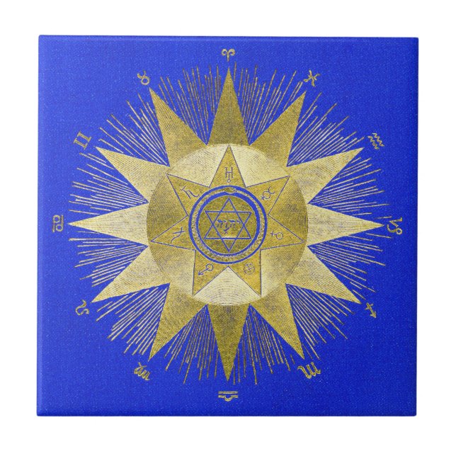 The Rising Signs, The Zodiac’s Influence Ceramic Tile (Front)