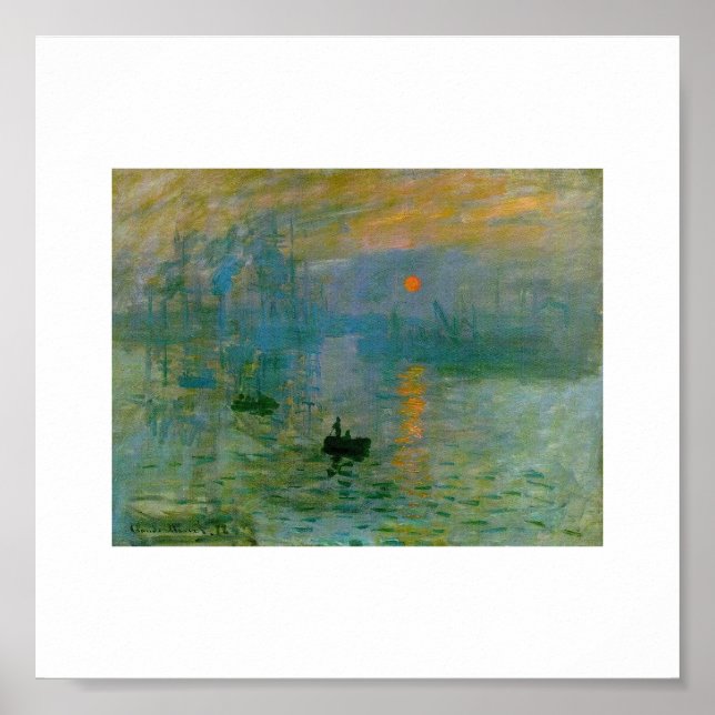 The Rising Sun by Claude Monet Poster (Front)