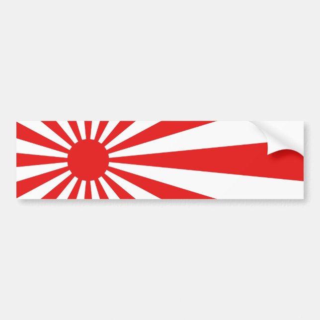 The Rising Sun Flag Bumper Sticker (Front)