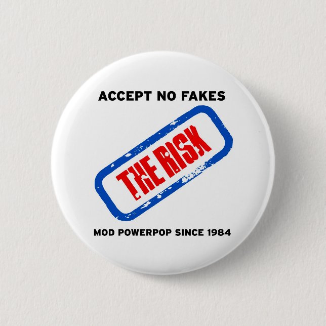 The Risk - Mod Powerpop 6 Cm Round Badge (Front)