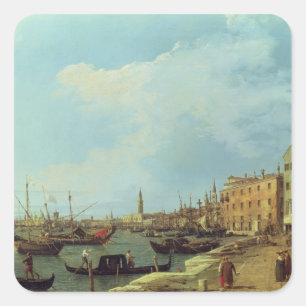 The Riva Degli Schiavoni, 1724-30 Square Sticker