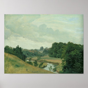 The River Alster at Poppenbuttel in the Poster