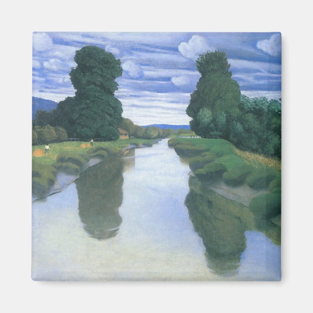 The River at Berville by Felix Vallotton, Fine Art Magnet (Front)