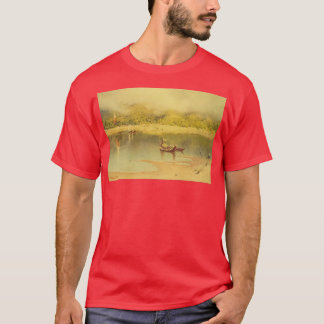 The River at Prome AKA Pyay Py Morning Mists risin T-Shirt