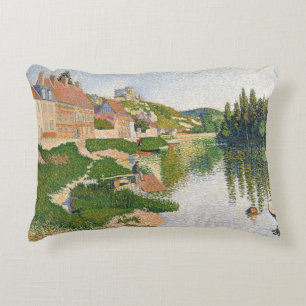 The River Bank, Petit-Andely, 1886 Decorative Cushion