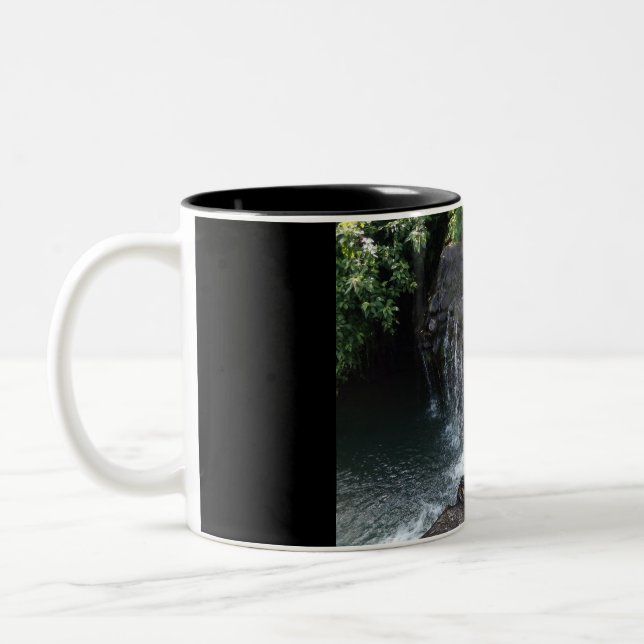 The River Falls Photograph Two-Tone Coffee Mug (Left)