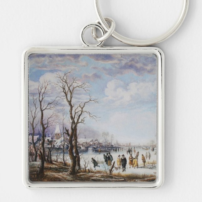 The river in winter Keychain (Front)