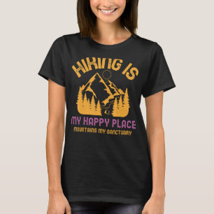 The River Is My Happy Place Hand Drawn River Campi T-Shirt