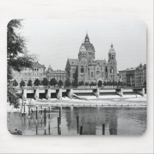 The river Isar at Munich, c.1910 Mouse Pad