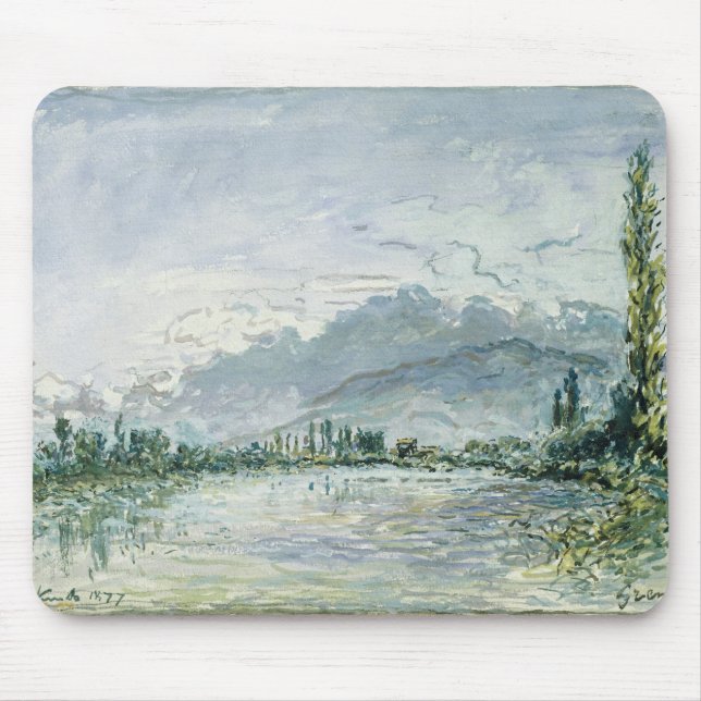 The River Isere at Grenoble, 1877 Mouse Pad (Front)