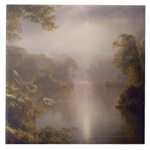 The River of Light (Morning in the Tropics) Ceramic Tile