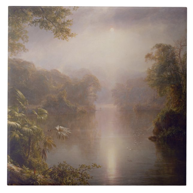 The River of Light (Morning in the Tropics) Ceramic Tile (Front)