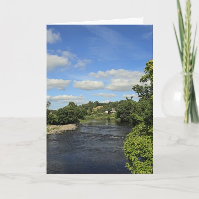 The River Ribble near Ribchester Card (Front)