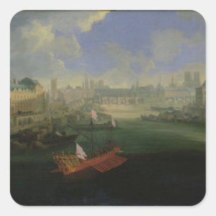 The River Seine Square Sticker