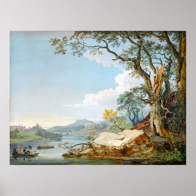 The River Severn at Shrewsbury, Shropshire Poster (Front)