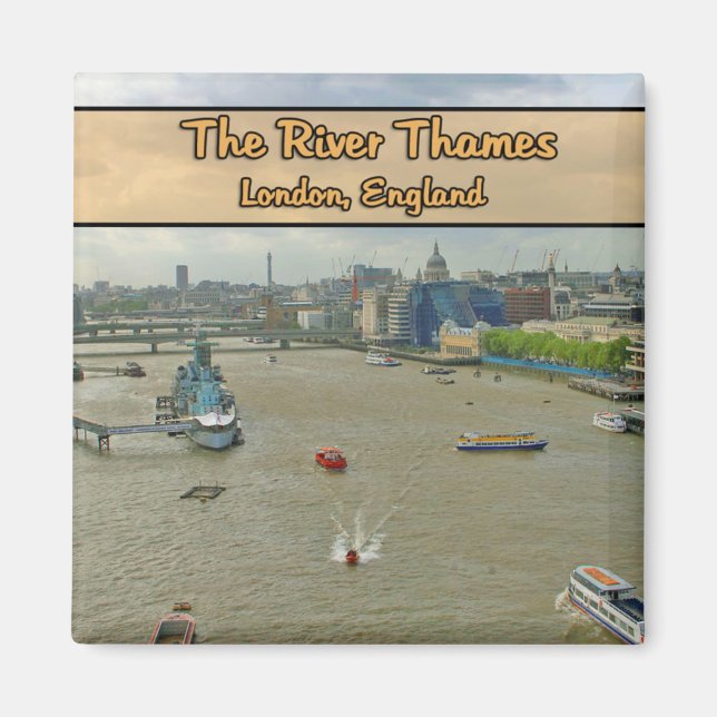 The River Thames London England Magnet (Front)