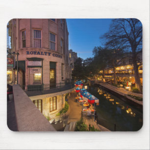 The Riverwalk At Dusk In Downtown San Antonio 2 Mouse Pad