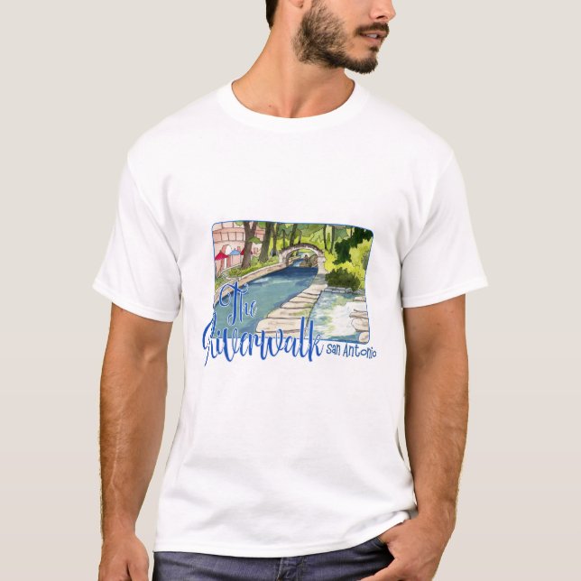 The Riverwalk, San Antonio Texas T-Shirt (Front)