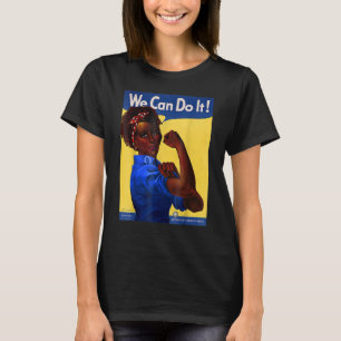 The Riveter Black History Queen Melanin Afro Afric T-Shirt
