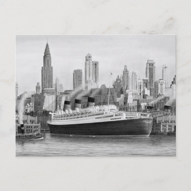 The RMS Queen Mary Postcard Collection (Front)