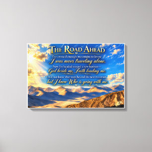 The Road Ahead Christian Faith Mountain Inspiratio Canvas Print