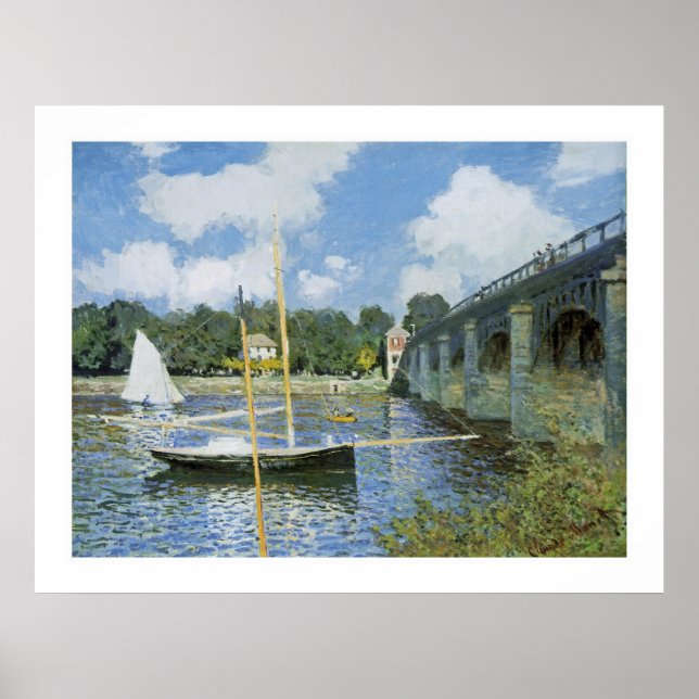 The Road Bridge at Argenteuil Poster (Front)