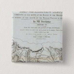 The Road From Missouri to Oregon 15 Cm Square Badge