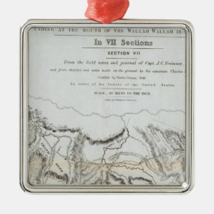 The Road From Missouri to Oregon Metal Ornament