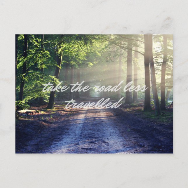 The Road Less Travelled Postcard (Front)