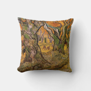 The Road Menders by Vincent van Gogh Cushion