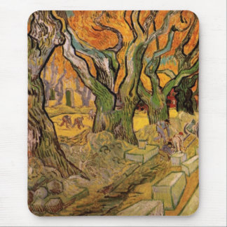 The Road Menders by Vincent van Gogh Mouse Pad