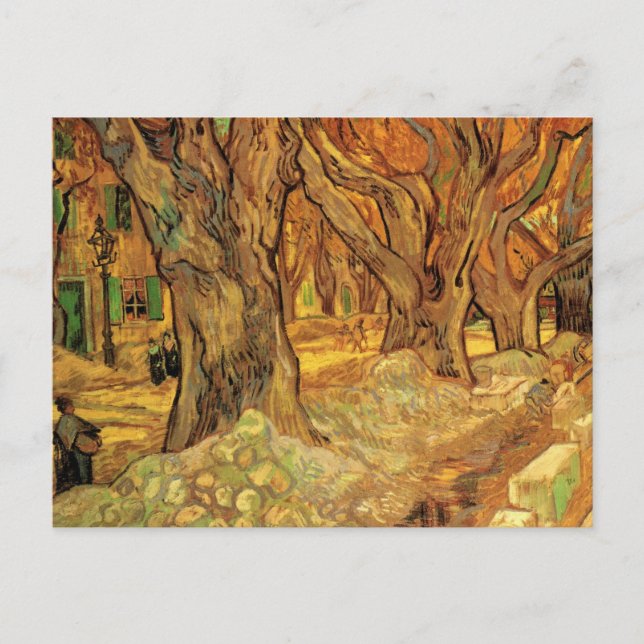 The Road Menders by Vincent van Gogh Postcard (Front)