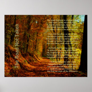 The Road Not Taken Poster